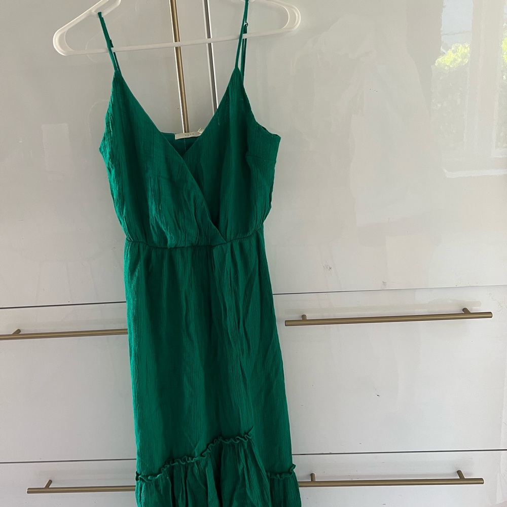 Lush Vibrant Green Midi Dress